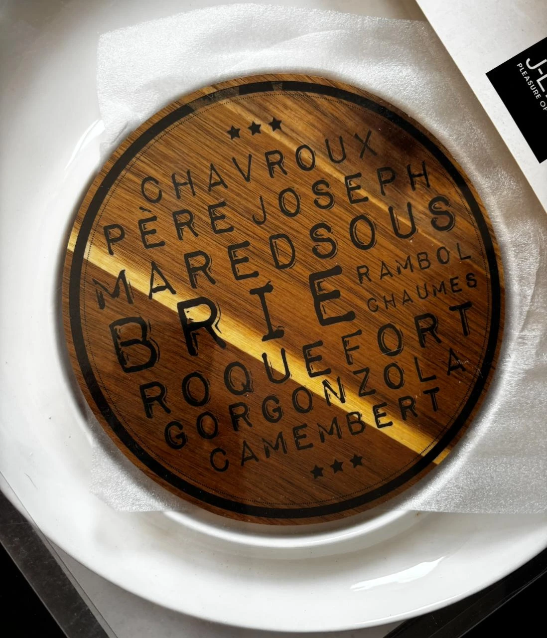 🧀 Plateau à fromage de marque J-Line – Élégant & original – photo 2